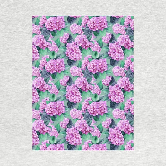 Hydrangea allover by Remotextiles